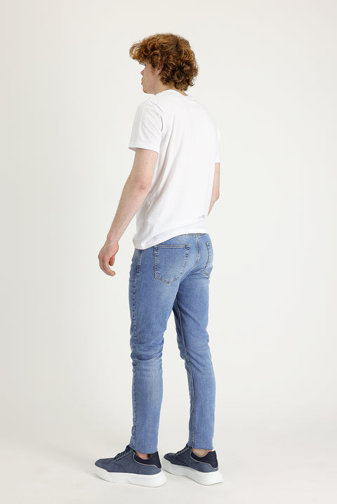 Aviator Blue Slim Fit Skinny Stretch Denim Jeans