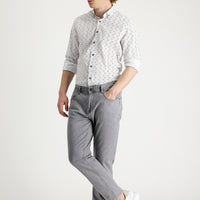 Medium Gray Slim Fit Stretch Denim Pants