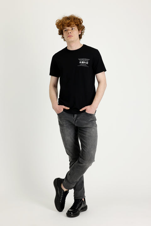 Mid Anthracite Slim Fit Stretch Denim Jeans
