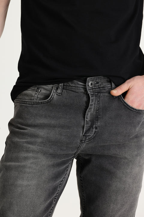 Mid Anthracite Slim Fit Stretch Denim Jeans