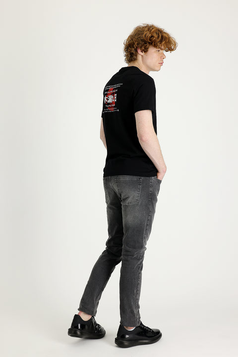 Mid Anthracite Slim Fit Stretch Denim Jeans