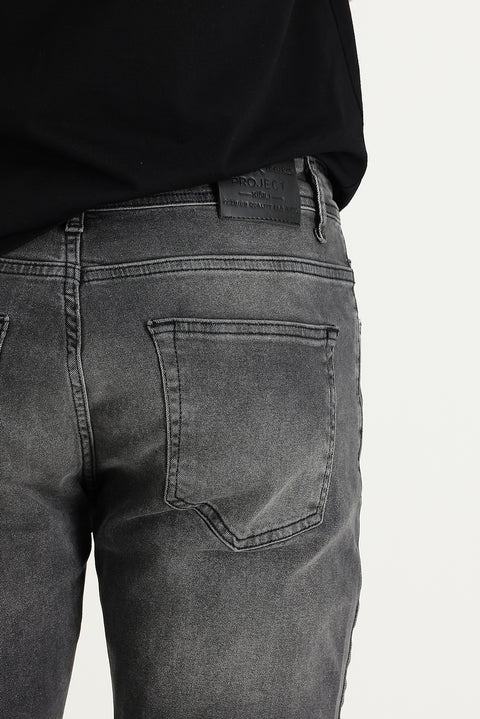 Mid Anthracite Slim Fit Stretch Denim Jeans