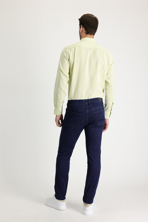 Dark Navy Super Slim Fit Extra Narrow Cut Lycra Denim Jeans