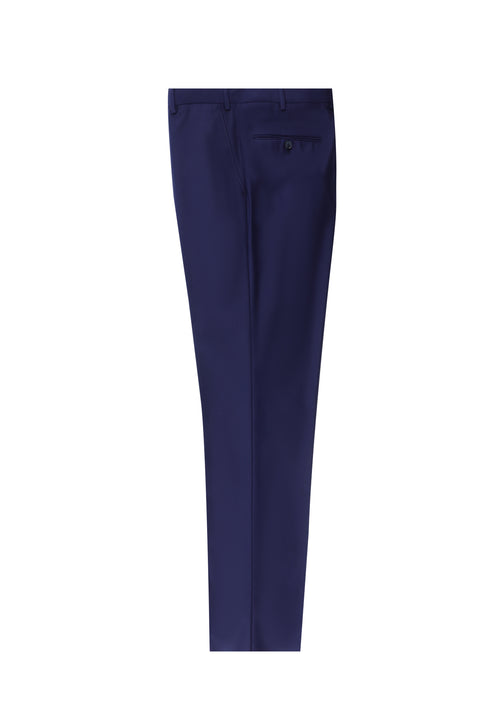 Medium Navy 6 Drop Regular Fit Standard Cut Classic Fabric Trousers