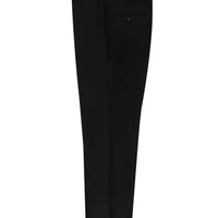 Black 4-Drop Relaxed Fit Classic Fabric Trousers