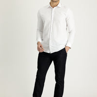 Black Relaxed Fit Denim Look Trousers