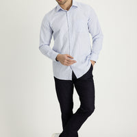 Aviator Blue Relaxed Fit Cotton Denim Look Trousers