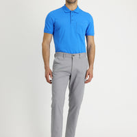 Light Grey Slim Fit Stretch Canvas / Chino Trousers