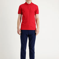 Dark Blue Slim Fit Stretch Canvas / Chino Trousers
