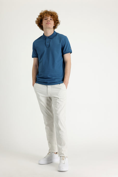 Stone Regular Fit Standard Cut Lycra Canvas / Chino Trousers