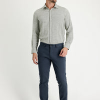 Medium Anthracite Regular Fit Standard Cut Stretchy Canvas / Chino Trousers