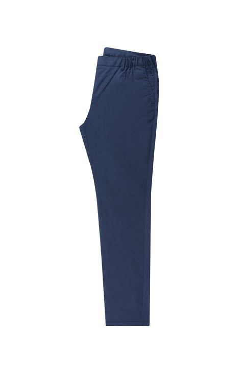 Mid-Navy Slim Fit Stretch Canvas / Chino Trousers