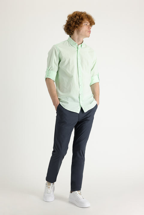 Medium Anthracite Slim Fit Stretch Canvas / Chino Trousers