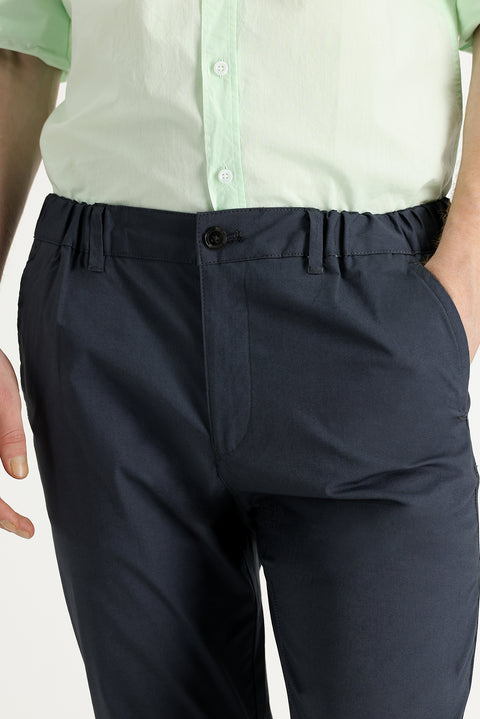 Medium Anthracite Slim Fit Stretch Canvas / Chino Trousers