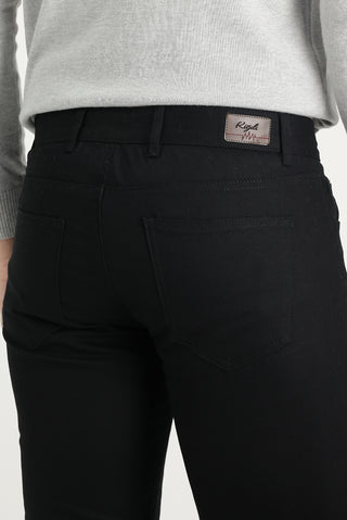  Siyah Slim Fit Dar Kesim Likralı Kanvas / Chino Pantolon