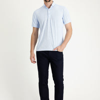 Dark Navy Regular Fit Standard Cut Lycra Canvas / Chino Trousers