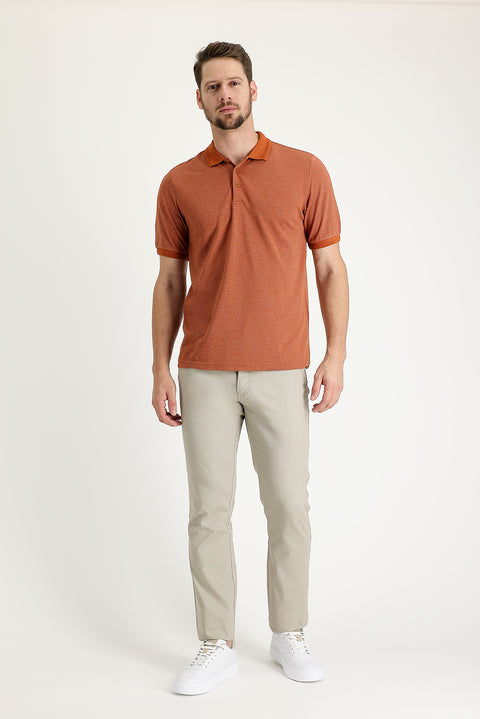 Toprak Regular Fit Standard Cut Lycra Canvas / Chino Trousers