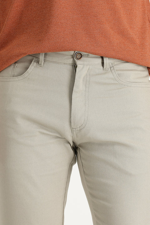 Toprak Regular Fit Standard Cut Lycra Canvas / Chino Trousers