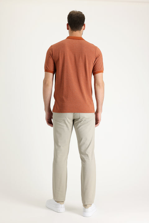 Toprak Regular Fit Standard Cut Lycra Canvas / Chino Trousers