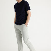 Ecru Regular Fit Standard Cut Lycra Canvas / Chino Trousers