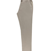 Mid Mink Regular Fit Standard Cut Canvas / Chino Linen Trousers