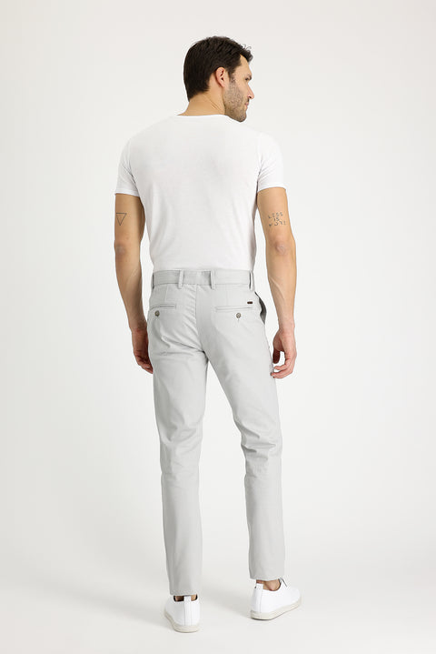 Kum Regular Fit Standard Cut Stretch Canvas / Chino Trousers