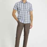 Mid Mink Relaxed Fit Stretchy Canvas / Chino Trousers