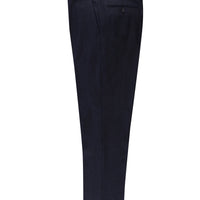 Medium Navy 7 Drop Slim Fit Narrow Cut Classic Wool Fabric Trousers