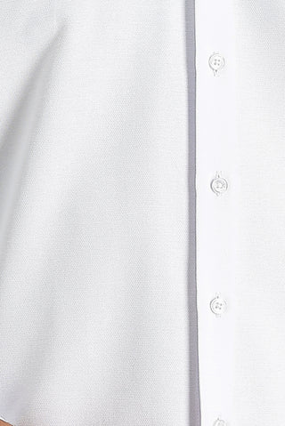  Beyaz Uzun Kol Slim Fit Dar Kesim Klasik Desenli Pamuklu Kolay Ütülenebilir Gömlek