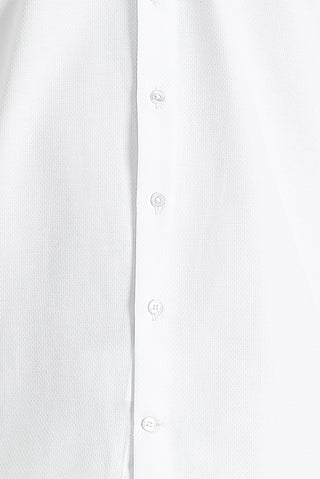  Beyaz Uzun Kol Slim Fit Dar Kesim Klasik Desenli Pamuklu Kolay Ütülenebilir Gömlek