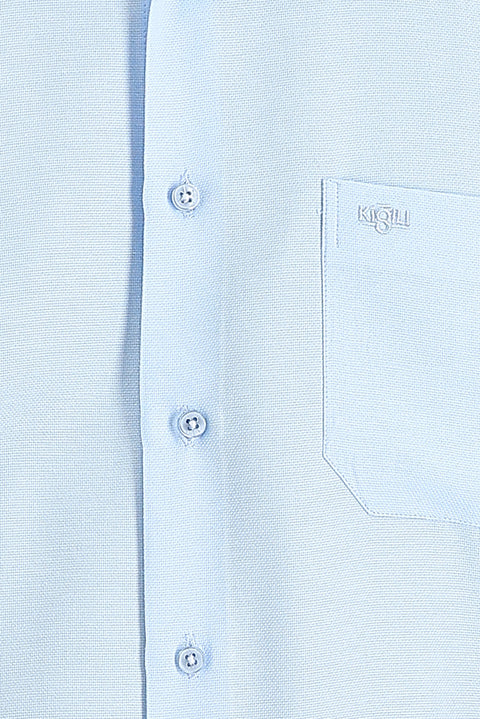 Black Long Sleeve Slim Fit Patterned Classic Cotton Easy Iron Shirt