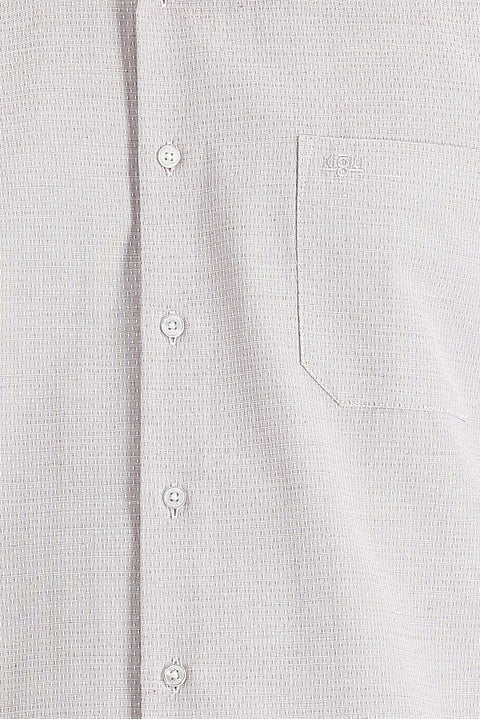 Light Red Long Sleeve Classic Patterned Cotton Easy-Iron Shirt