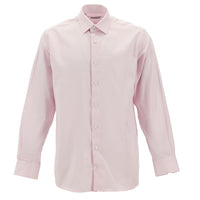 Pink Long Sleeve Classic Nano Care Water Repellent Stain Resistant 4 Seasons Cotton Shirt