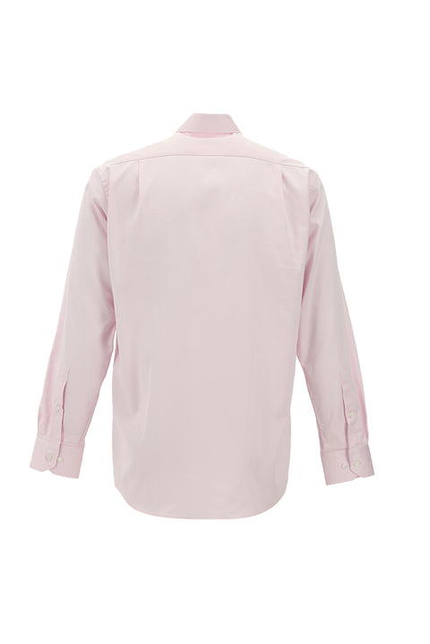 Pink Long Sleeve Classic Nano Care Water Repellent Stain Resistant 4 Seasons Cotton Shirt