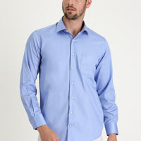 Light Blue Long Sleeve Non-Iron Classic Cotton Shirt