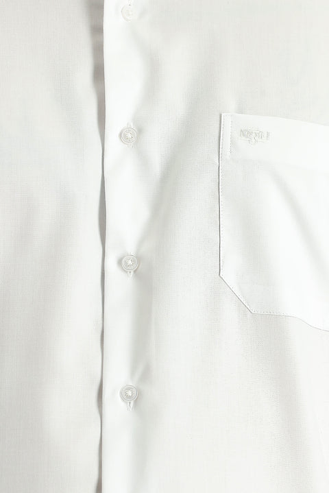 White Long Sleeve Non-Iron Classic Cotton Shirt