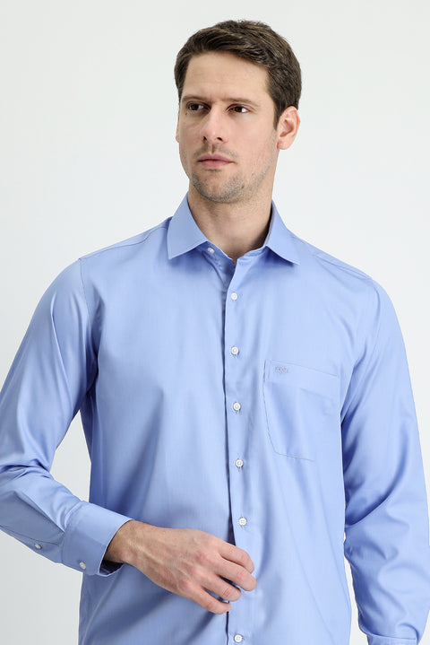 Sky Blue Long Sleeve Non-Iron Shirt