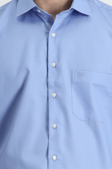 Sky Blue Long Sleeve Non-Iron Shirt