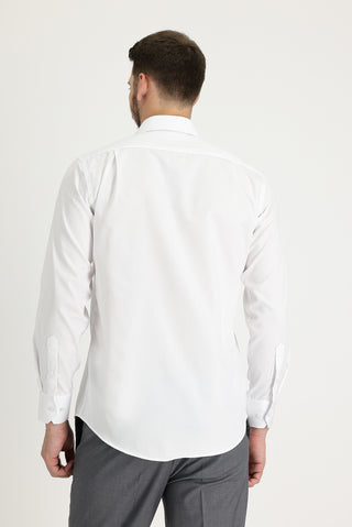  Beyaz Uzun Kol Non Iron Klasik Pamuklu Gömlek