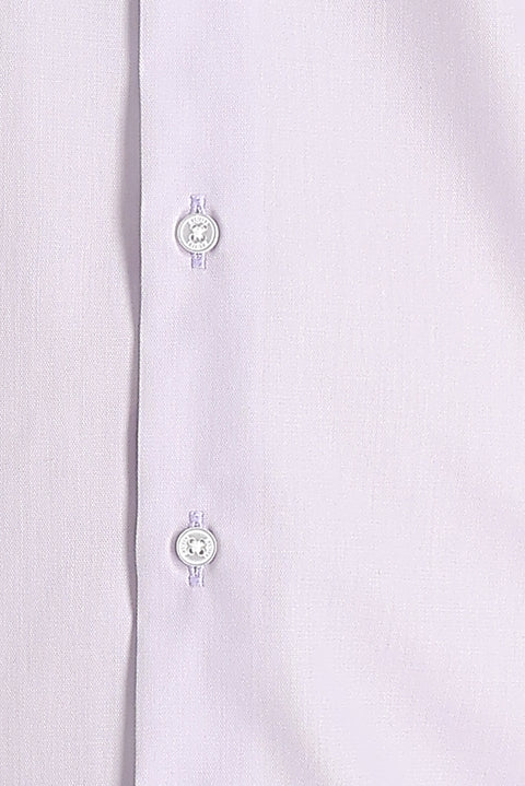 Lilac Long Sleeve Non-Iron Classic Cotton Shirt