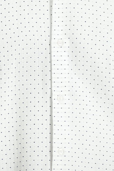 Black Long Sleeve Regular Fit Patterned Shirt