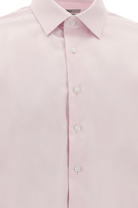 Pembe Uzun Kol Slim Fit Dar Kesim Klasik Nano Care Su İtici Leke Tutmaz 4 Mevsim Pamuk Gömlek