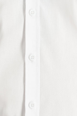  Beyaz Uzun Kol Super Slim Fit Ekstra Dar Kesim Klasik Pamuklu Gömlek