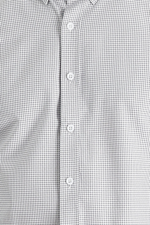 Medium Grey Long Sleeve Slim Fit Narrow Cut Shirt