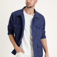 Medium Navy Sport Linen Jacket