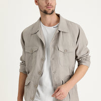 Medium Mink Sport Linen Jacket