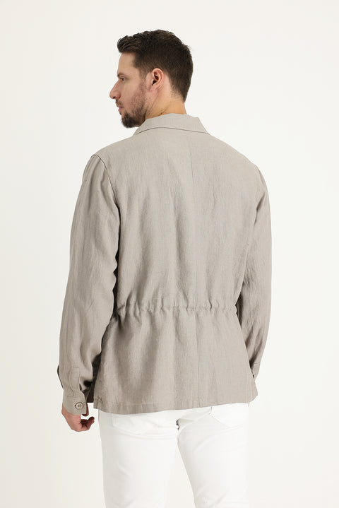 Medium Mink Sport Linen Jacket