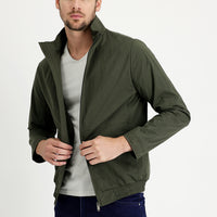 Medium Khaki Slim Fit Narrow Cut Seasonal Sport Jacket