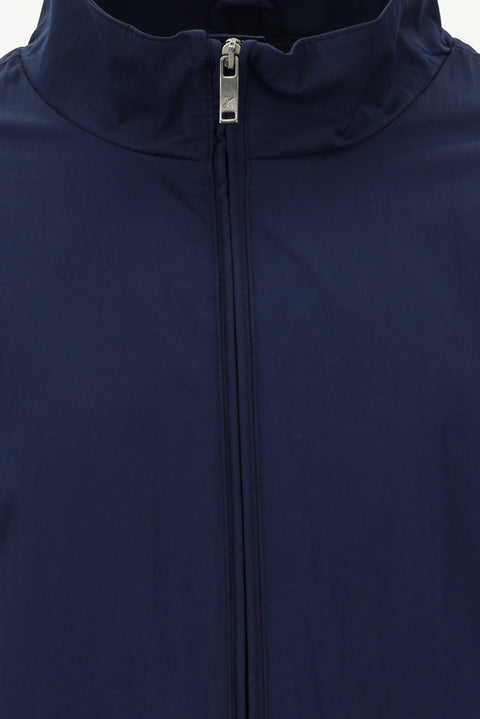 Medium Navy Blue Stand-Collar Seasonal Sport Jacket