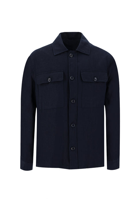 Dark Navy Sport Linen Jacket